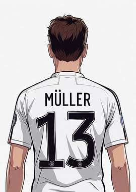 Thomas Müller Jersey Back