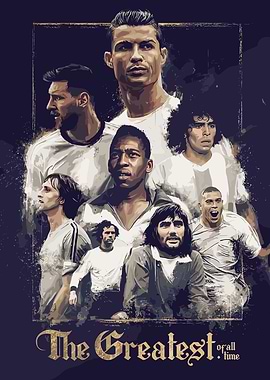 Soccer Legends Collage