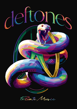 Deftones Snake Pop Art