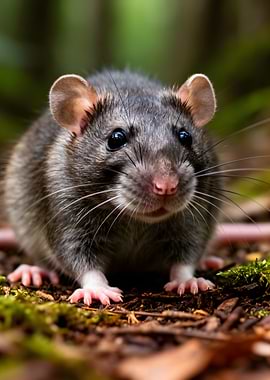 Close-up of a brown rat
