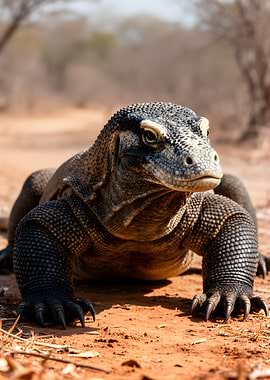Komodo Dragon Close-Up
