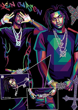 Ken Carson Pop Art Portrait