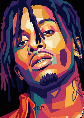 Playboi Carti Pop Art Portrait