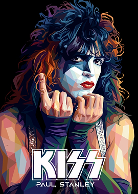 Paul Stanley Kiss Pop Art