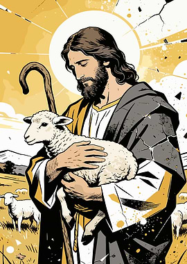 Jesus Holding a Lamb