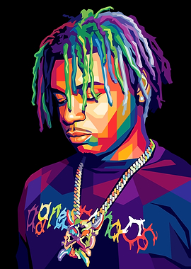 Colorful Portrait of Ken Carson