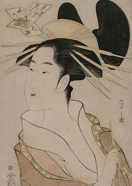 Ukiyo-e Portrait of a Woman