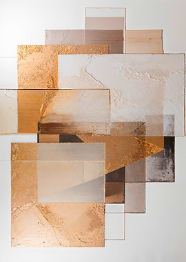 Textured Geometric Collage