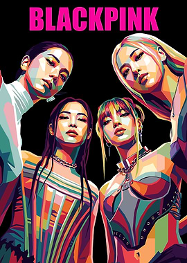 Blackpink Pop Art Poster