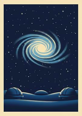 Triangulum Galaxy - Observatory Under a Swirling Galaxy