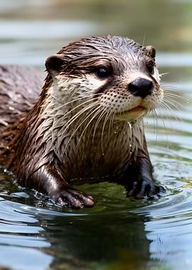 Otter in Water