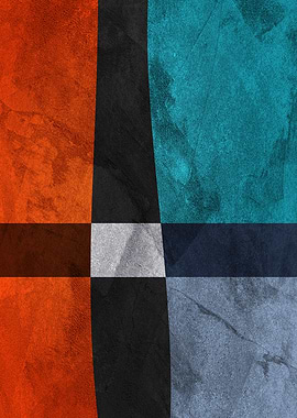 Abstract Geometric Color Blocks