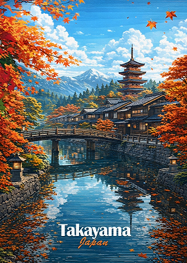 Takayama Japan Autumn Scenery