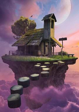 Floating Island Fantasy House
