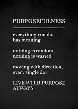 Purposefulness Motivational Text