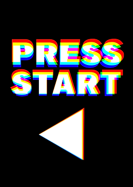 Press Start Glitch Effect