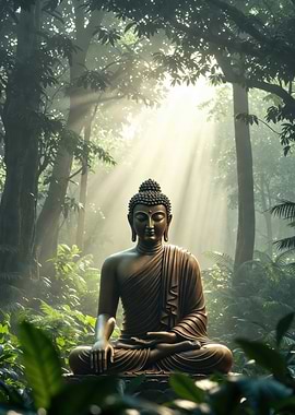 Buddha in a Forest