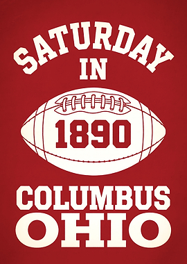 Saturday in 1890 Columbus Ohio Football
