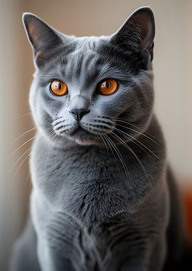 Close-up of a British Shorthair Cat