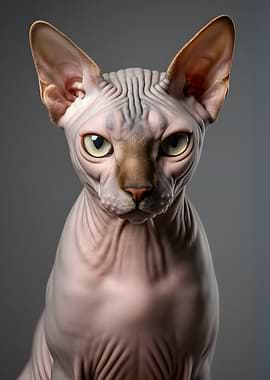 Sphynx Cat Portrait