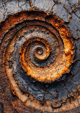 Ancient Organic Spiral Texture