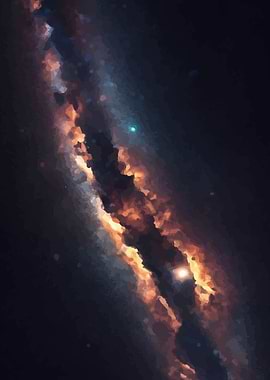 Vibrant Galaxy Nebula