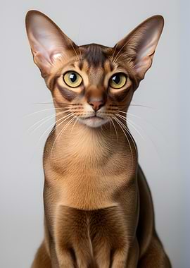 Abyssinian Cat Portrait