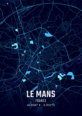 Le Mans Midnight City Map