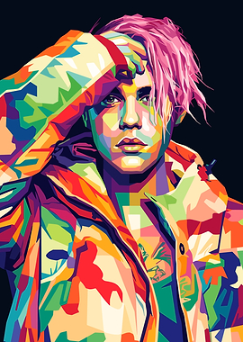 Justin Bieber Pop Art Portrait