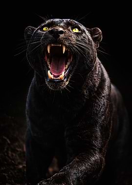 Black Panther Roaring