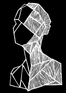 Geometric Abstract Human Bust