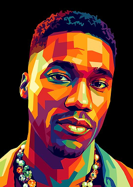 Colorful Portrait of a Giveon