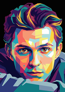 Pop Art Portrait of Tom Holland