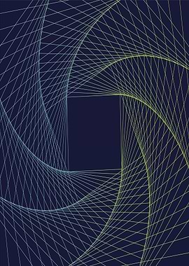 Abstract Geometric Swirl Pattern