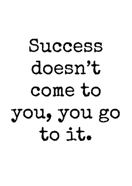 Success Quote Text Art