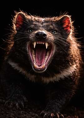 Tasmanian Devil Roaring