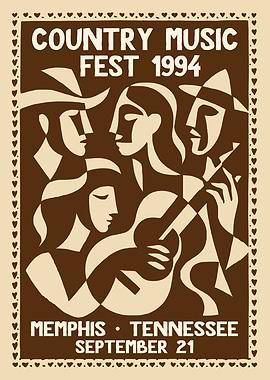 Memphis Country Fest Poster