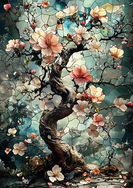 Twisted Cherry Blossom Tree