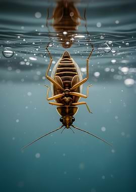 Underwater Insect Reflection