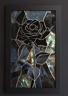 Stained Glass Rose