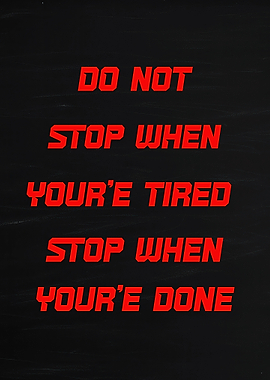 Motivational Quote on Black Background