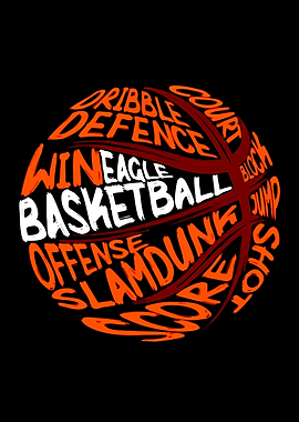 Basketball Word Art