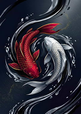 Koi Yin Yang Harmony