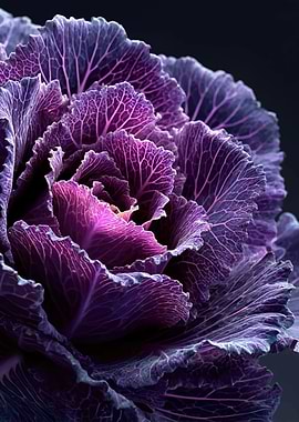 Close-up of Ornamental Cabbage