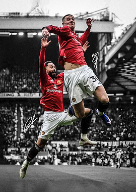 Football players celebrating