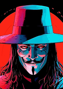 V for Vendetta Masked Figure