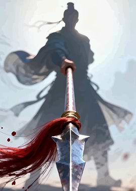 Warrior with Spear and Red Tassel