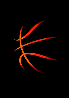 Abstract Basketball Design