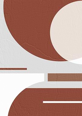 Abstract Geometric Shapes with Textured Background