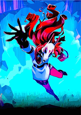 Neon White: Fox Mask and Red Hair